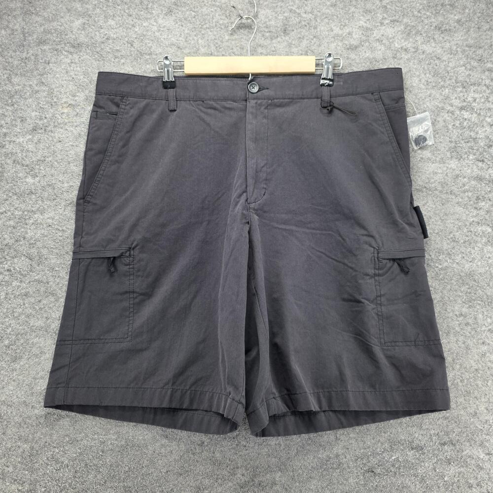 Greg Norman Cargo Shorts Mens 40 Gray Flat Front Casual Outdoor Golf Pockets
